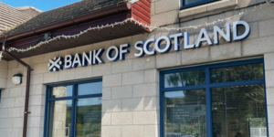 image of a rural bank of scotland branch